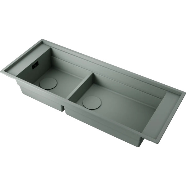 Мойки врезные Omoikiri Sintesi Pro 114-2-WG 110x46 artceramic/wind green (4997453)