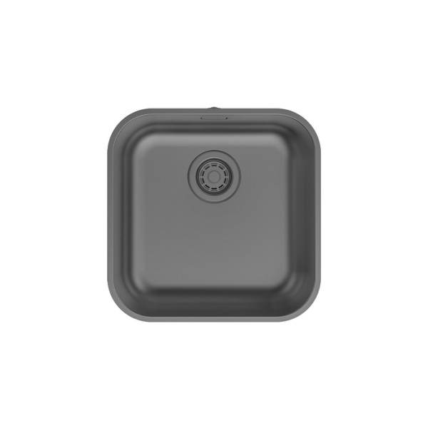 Мойка встраиваемая Iddis Mate 44,6x44,6x18 Mate сифоном графит (MAT44GMi77)