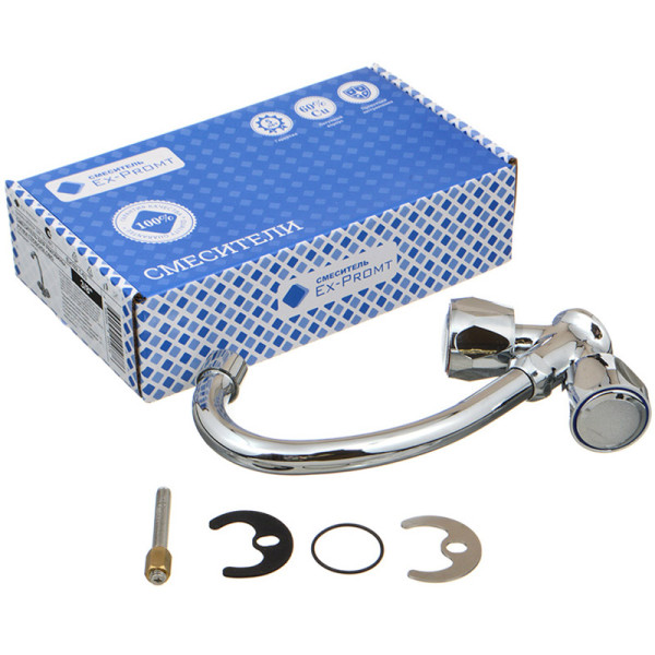 Смеситель для кухни Ex-promt Globo хром (Ex102.1-03) Смеситель для кухни Ex-promt Globo хром (Ex102.1-03)