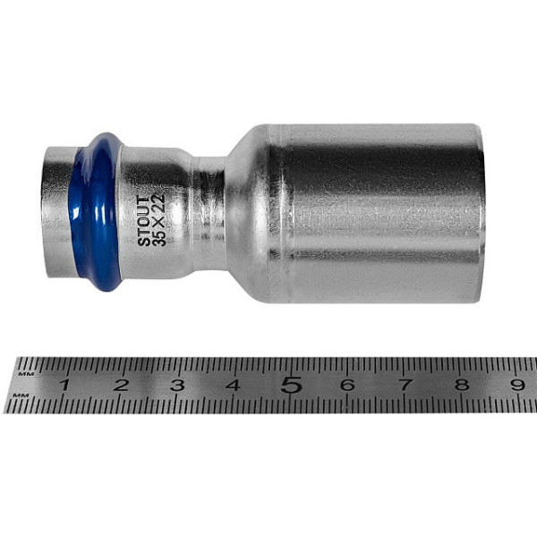 Муфта 35х22 однораструбная Stout SSS-2020 НПр-ВПр (нерж.ст., пресс) SSS-2020-003522 Муфта 35х22 однораструбная Stout SSS-2020 НПр-ВПр (нерж.ст., пресс) SSS-2020-003522