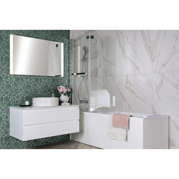 Тумба Jacob Delafon Madeleine 103 со столешницей и подсветкой, белый глянец (EB2084-J5)