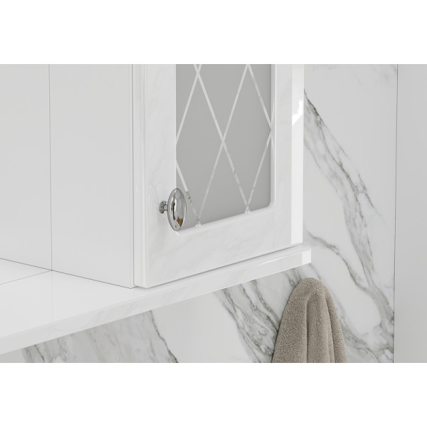 Шкаф зеркальный Volna Milena 700x700 белый (zsMLN70.R-01)