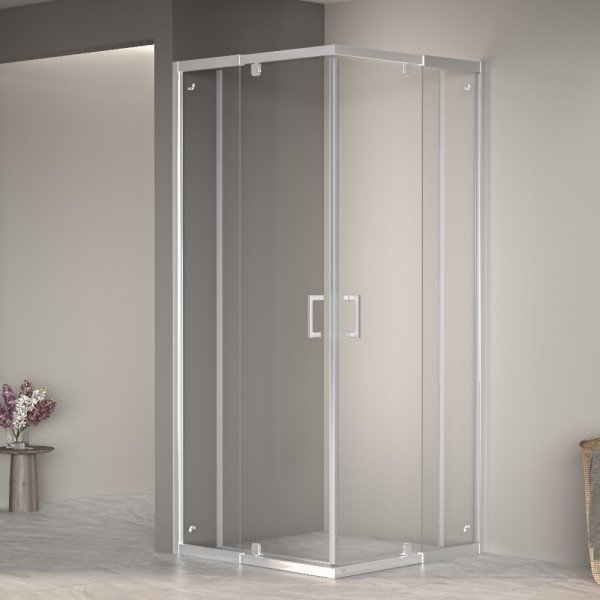 Душевой уголок RGW Passage 80x80x195 стекло прозрачное, профиль хром (350803888-11)