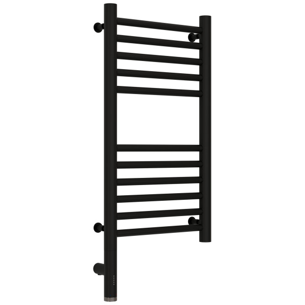 Полотенцесушитель электрический Сунержа Богема 3.0 прямая 600x300 провод слева матовый чёрный (31-5804-6030)