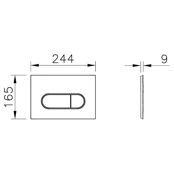 Инсталляция для унитаза Vitra Core для унитаза с черной матовой клавишей смыва (800-1874)