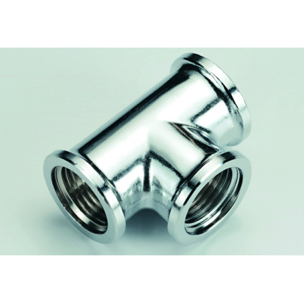Тройник переходной 3/4"х1/2"х3/4" Tiemme (хром) (1500596 / 1570C050405) Тройник переходной 3/4"х1/2"х3/4" Tiemme (хром) (1500596 / 1570C050405)