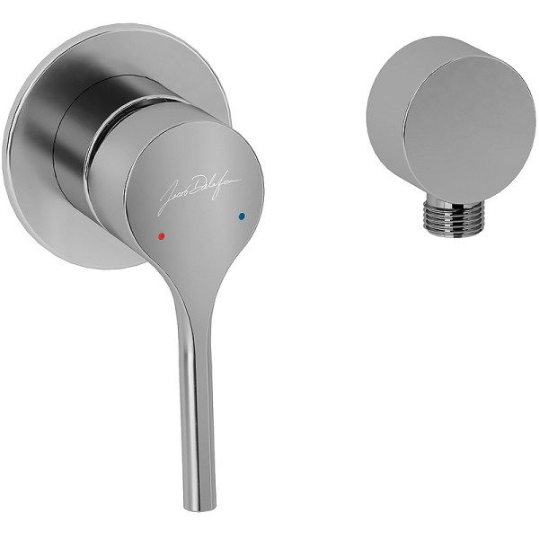 Смеситель для душа Jacob Delafon Elate с термостатом, внешняя и внутренняя часть хром (E25754-CP)