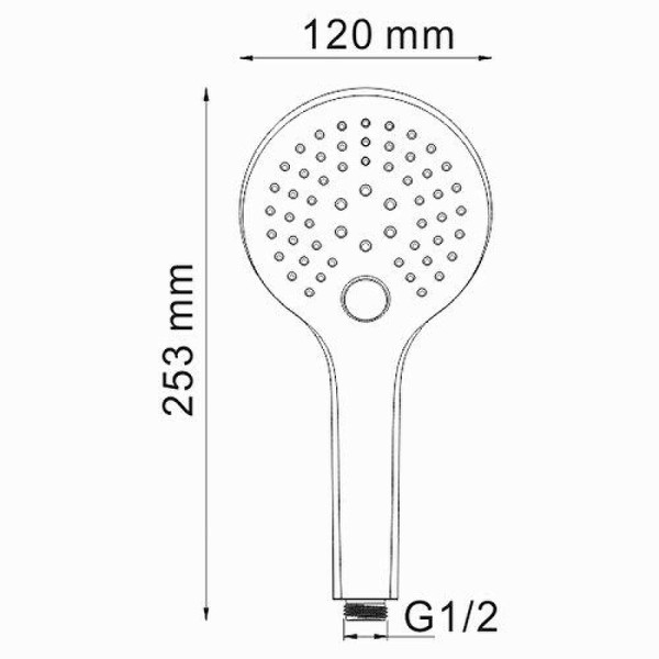 Душевая система WasserKRAFT хром (A174868 Thermo)