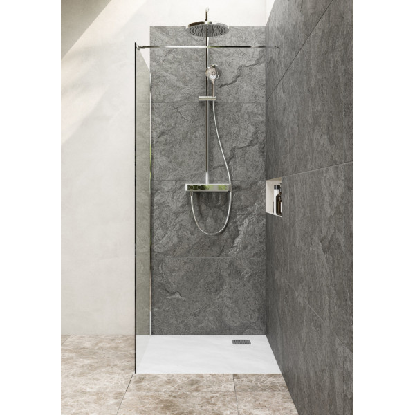 Душевое ограждение Roca Metropolis 90x200 стекло прозрачное, профиль хром (Z.RU93.0.767.8)