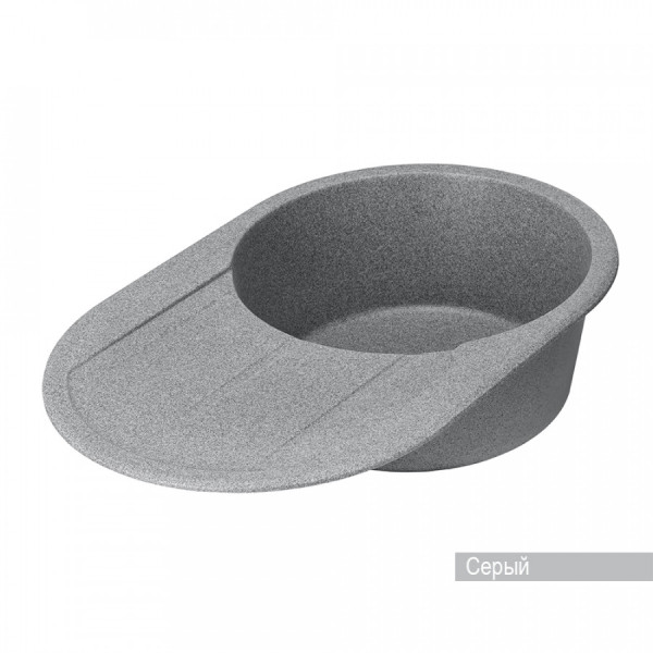 Мойка для кухни врезная Aquaton Амира 500x780x211 серый (1.A712.9.32A.I23.0)