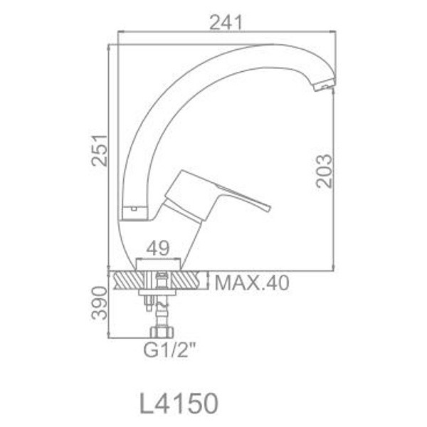 Смеситель для кухни Ledeme (L4150) Смеситель для кухни Ledeme (L4150)