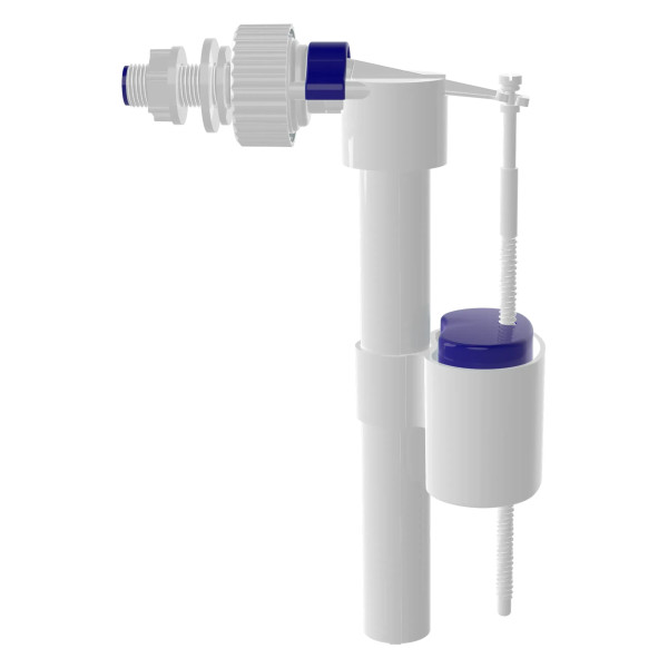 Клапан впускной боковой подвод 1/2" Nova (с пластиковой резьбой) (4723)
