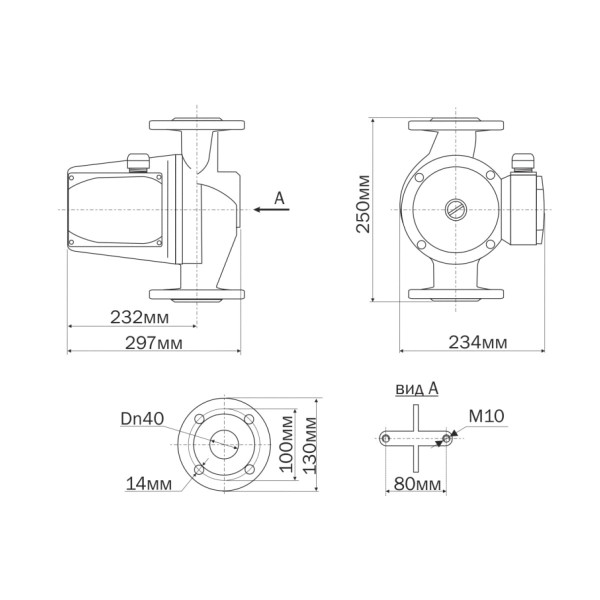 Насос циркуляционный Aquario AC 8-8-40F (5408)