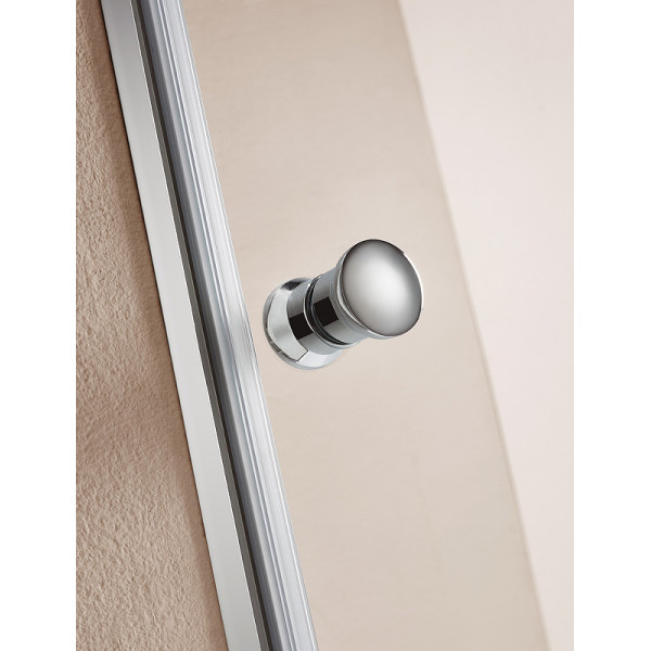 Душевой уголок Cezares Eco 80x100x195 стекло прозрачное, профиль хром (ECO-O-ASH-2-80/100-C-Cr)