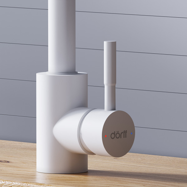 Смеситель для кухни Dorff Logic белый (D3007533) Смеситель для кухни Dorff Logic белый (D3007533)