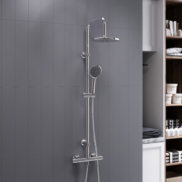 Душевая система Dorff Futura с душевым набором хром (D0710400)