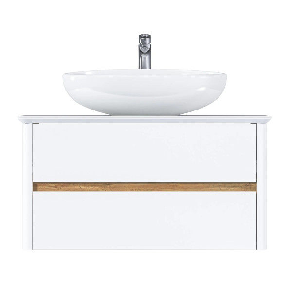 Тумба подвесная  Marka One Monro 800x450x420 белый (Ц0000027406)