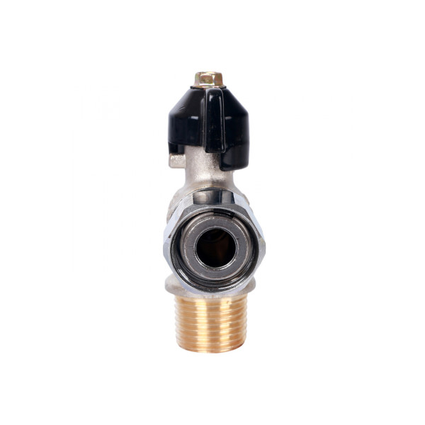 Кран угловой Stout 1/2"x1/2" НР шаровой с накидной гайкой (ручка бабочка) (SVB-0010-000015)