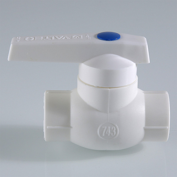 Кран шаровой PP-R 25 мм Valtec (белый) VTp.743.0.025 Кран шаровой PP-R 25 мм Valtec (белый) VTp.743.0.025