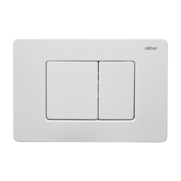 Комплект инсталляция с унитазом Abber Rechteck с клавишей белый матовый (AC1201-AC0105-AC0120MW)