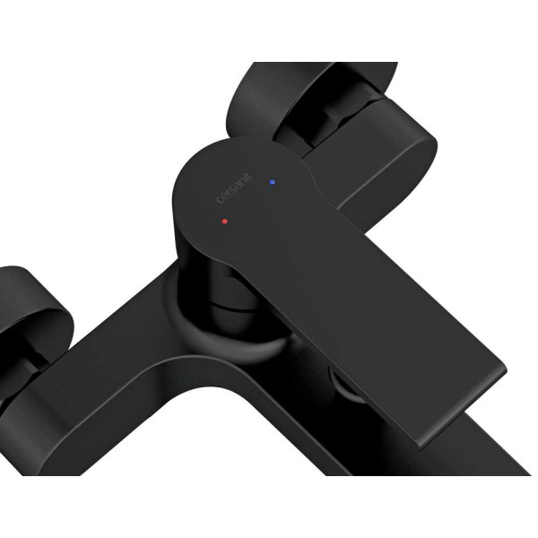 Смеситель для ванны и душа Cersanit Brasko черный (А63108)