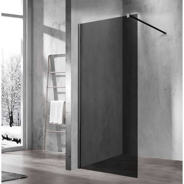 Душевая перегородка Vincea Walk-In 1200х2000 стекло тонированное, профиль черный (VSW-1H120CGB)