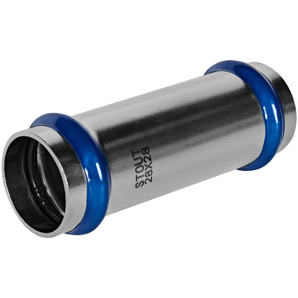 Муфта надвижная 28 Stout SSS-2019 ВПр (нерж.ст., пресс) SSS-2019-000028