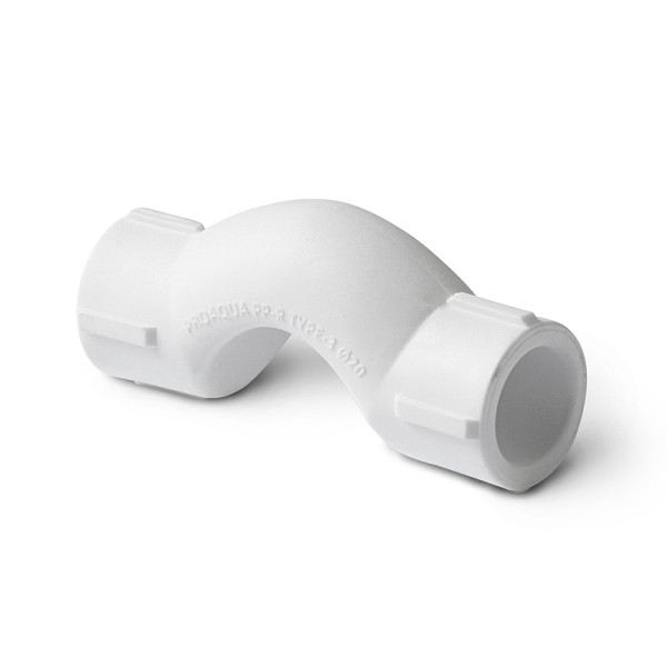Обвод PP-R 25 мм. "Pro Aqua" (белый, раструбный) (PA16118P) Обвод PP-R 25 мм. "Pro Aqua" (белый, раструбный) (PA16118P)