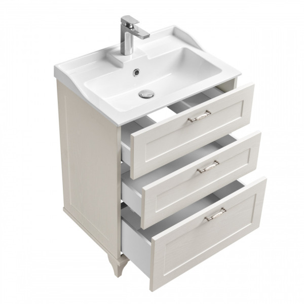 Тумба напольная Aquaton Леон 650x447x734 дуб белый (1.A194.6.01L.BPS.0) Тумба напольная Aquaton Леон 650x447x734 дуб белый (1.A194.6.01L.BPS.0)