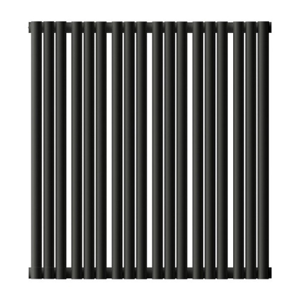 Радиатор стальной Empatiko боковое подключение, угольный черный (Takt S1-712-500 Coal Black)