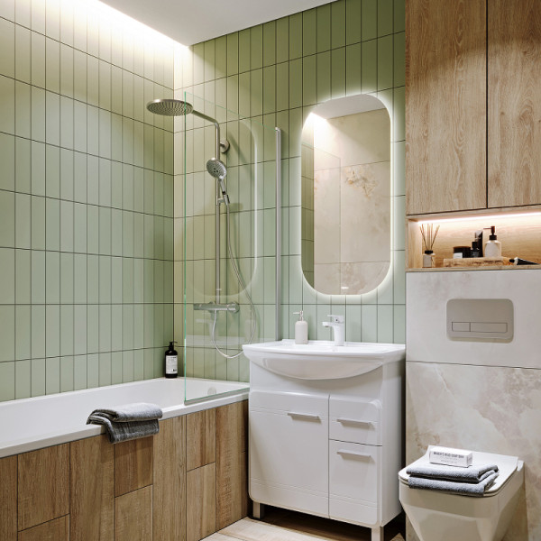 Зеркало Aqwella Soul 1000x550x30 белое (SOUL0255)