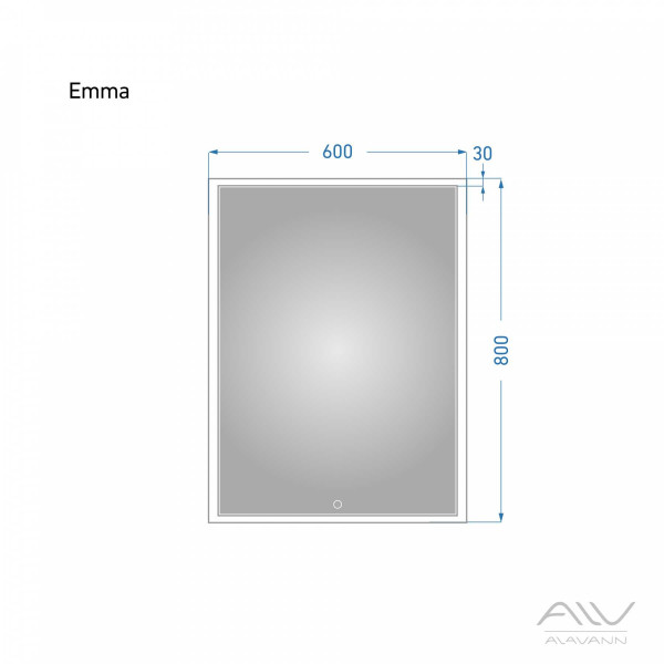 Зеркало с подсветкой Alavann Emma 60 Зеркало с подсветкой Alavann Emma 60