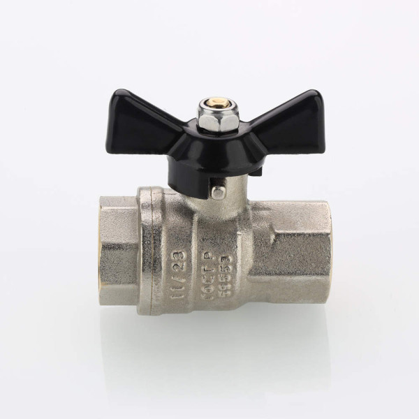 Кран 3/4" ВВ шаровый Valtec Perfect-ГОСТ (черная бабочка) VT.417.N.05 Кран 3/4" ВВ шаровый Valtec Perfect-ГОСТ (черная бабочка) VT.417.N.05