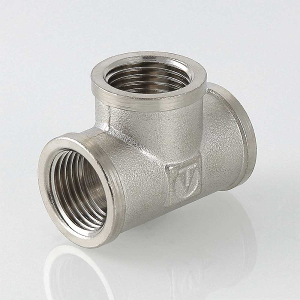 Тройник 1 1/2" Valtec (никель) (VTr.130.N.0008) Тройник 1 1/2" Valtec (никель) (VTr.130.N.0008)