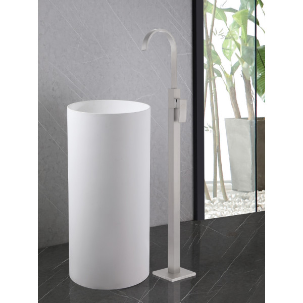 Смеситель напольный Abber Wasserfall сатин (AF8640SP) Смеситель напольный Abber Wasserfall сатин (AF8640SP)