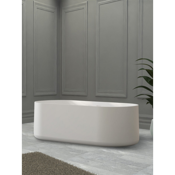 Ванна из искусственного камня Abber Stein 170x75 белая матовая (AS9607)