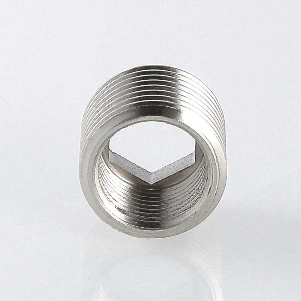 Футорка под шестигранник 3/8"Вх1/2"Н Valtec (никель) (VTr.660.N.0403)