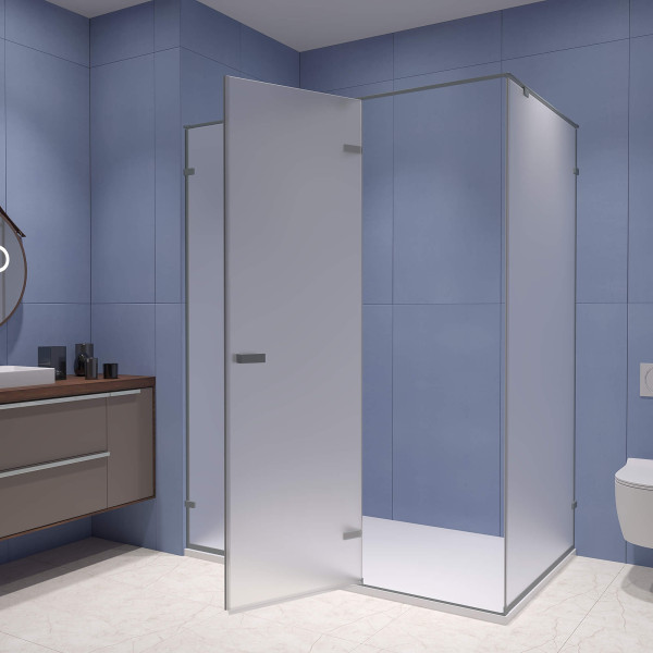 Душевой уголок RGW Stilvoll 120x90 стекло матовое, профиль серый (353204029-210)