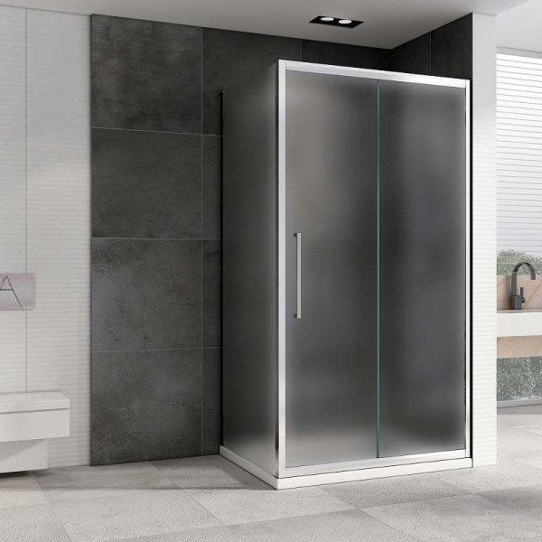 Душевой уголок Abber Schwarzer Diamant 100x170 стекло матовое, профиль профиль хром (AG30170MH-S100M-S100M) Душевой уголок Abber Schwarzer Diamant 100x170 стекло матовое, профиль профиль хром (AG30170MH-S100M-S100M)