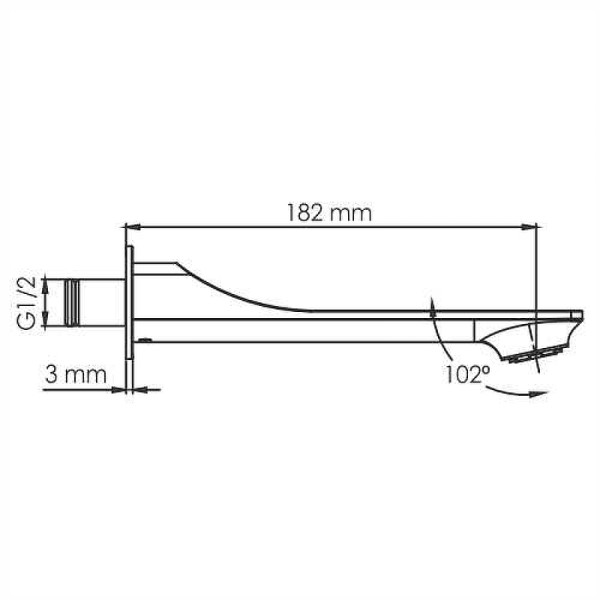 Смеситель для раковины WasserKRAFT золотой (A55543)