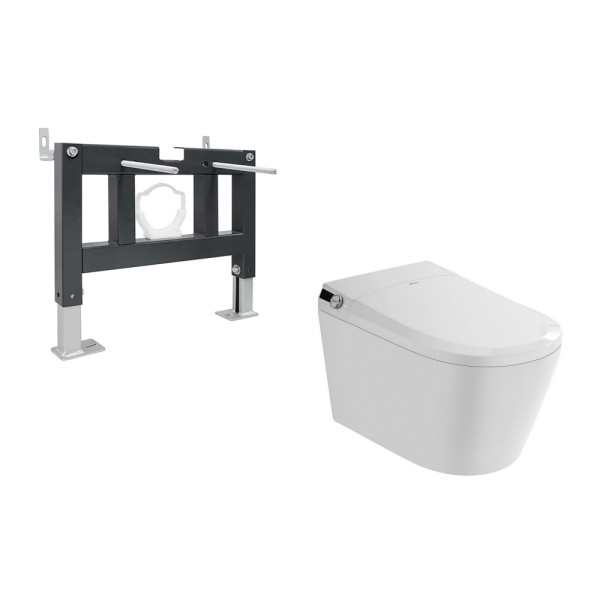 Комплект инсталляция с унитазом и биде Abber Bequem (AC1119S-AC0101P)
