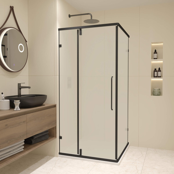 Душевой уголок RGW Classic 90x90 стекло матовое, профиль черный (350903599-24) Душевой уголок RGW Classic 90x90 стекло матовое, профиль черный (350903599-24)