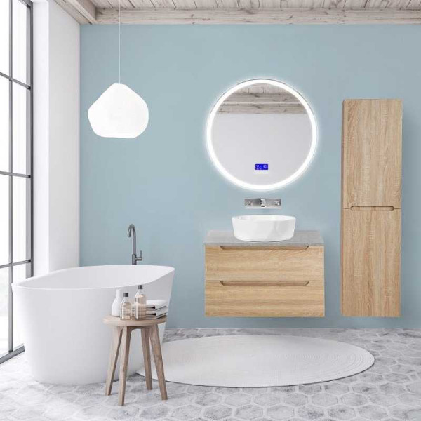 Тумба подвесная BelBagno Etna 80 Rovere Bianco (ETNA-800-2C-SO-WO-P)