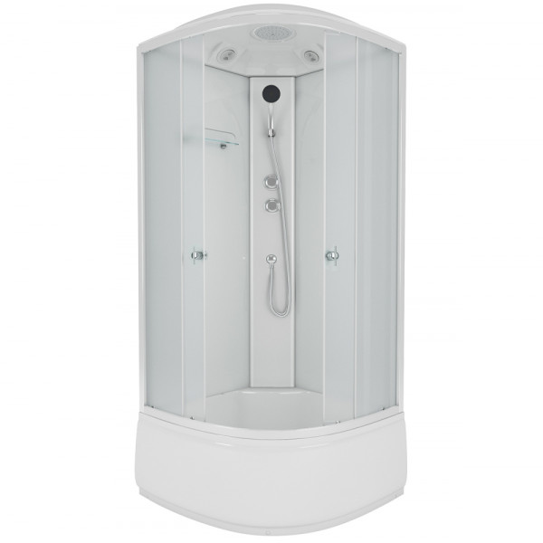 Душевая кабина Eco 100x100 стекло матовое, профиль белый (NG-7309-14) Душевая кабина Eco 100x100 стекло матовое, профиль белый (NG-7309-14)