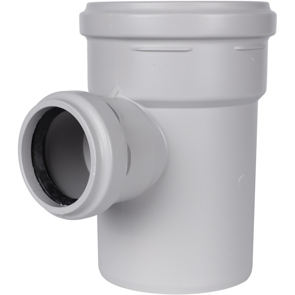 Тройник 110x58x87 Stout (PP, серый) (SKB-0016-115887)