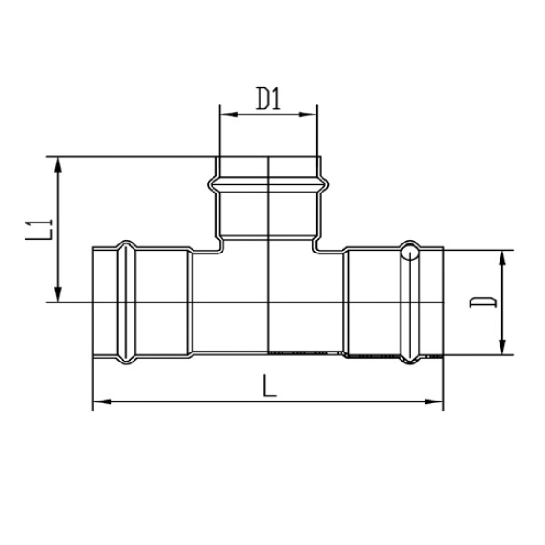 Тройник переходной 35*22*35 Vieir VER-PRO (нерж.сталь, пресс) (VPT352235) Тройник переходной 35*22*35 Vieir VER-PRO (нерж.сталь, пресс) (VPT352235)
