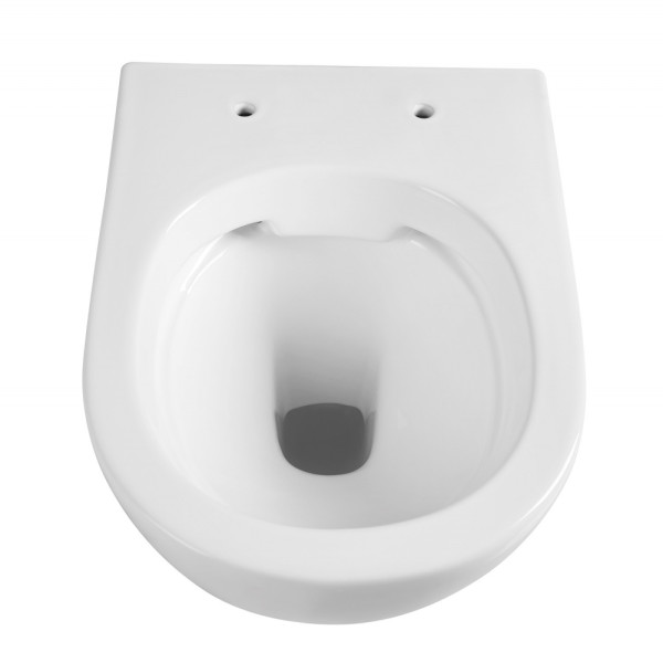 Унитаз подвесной ABBER Bequem белый, безободковый (AC1103)