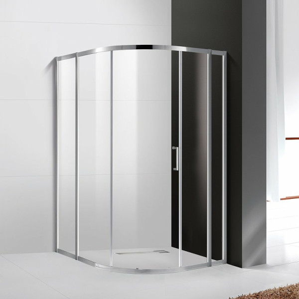 Душевой уголок Cezares Molveno 120x110x195 стекло прозрачное, профиль хром (MOLVENO-RH-11-120/110-C-Cr-IV)