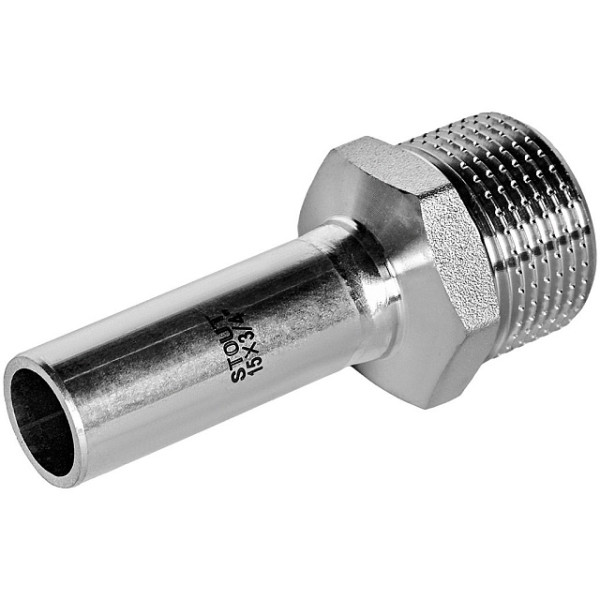 Вставка резьбовая 15х3/4"Н Stout SSS-2024 НПр-НР (нерж.ст., пресс) SSS-2024-001534 Вставка резьбовая 15х3/4"Н Stout SSS-2024 НПр-НР (нерж.ст., пресс) SSS-2024-001534