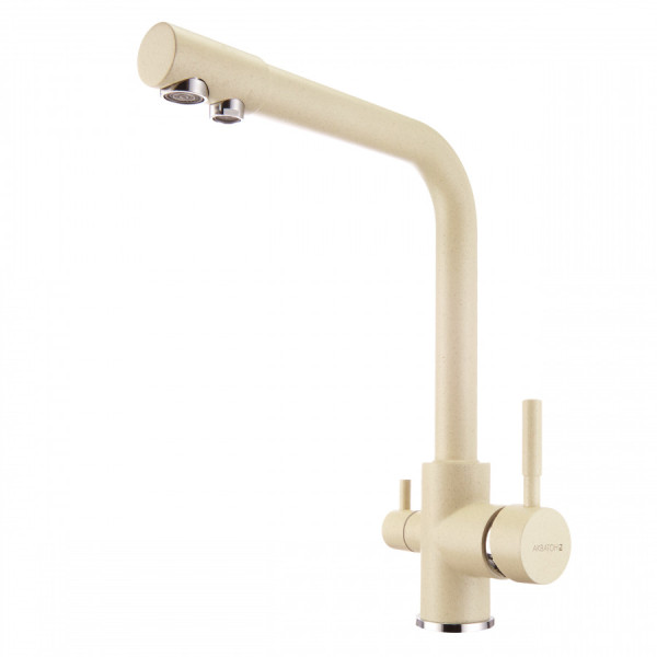 Смеситель для кухни Aquaton Руан с краном для питевой воды бежевый (1.AX00.4.FCX.X29.0) Смеситель для кухни Aquaton Руан с краном для питевой воды бежевый (1.AX00.4.FCX.X29.0)